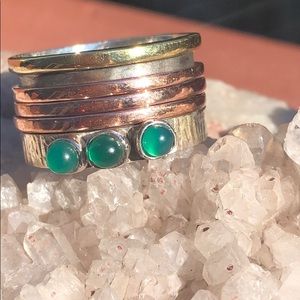 BOUTIQUE 2-TONE MEDITATION SPIN GREEN ONYX 7.5